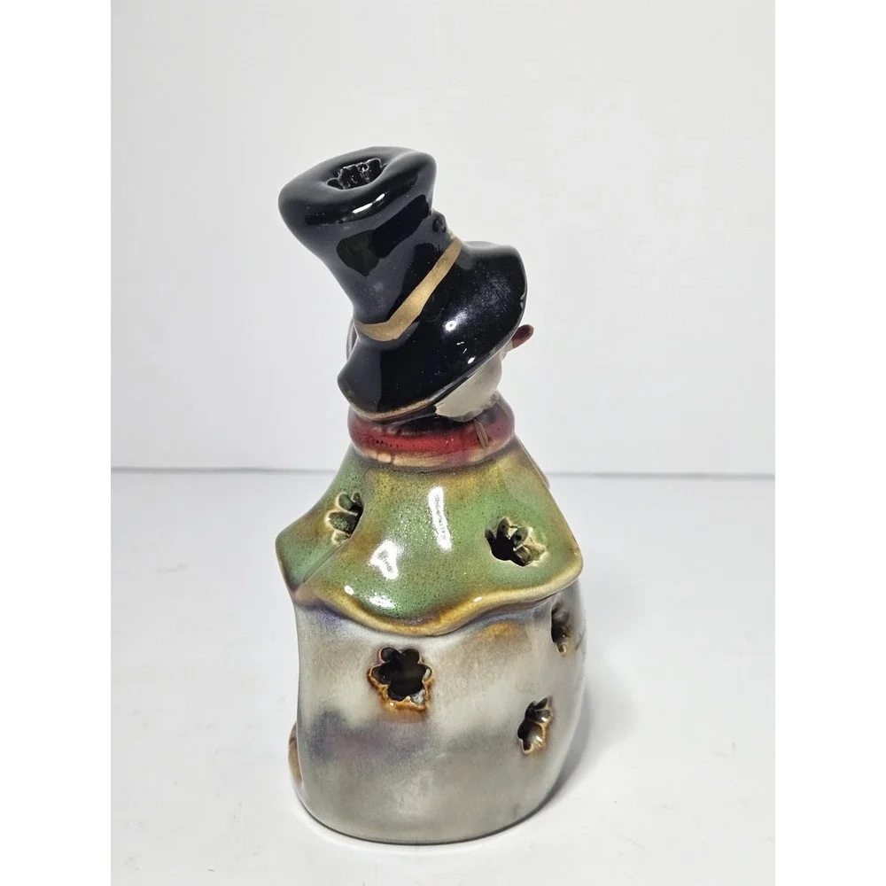 Kirkland Signature Ceramic Snowman Tealight Candle Holder Peace Cardinal 5.5